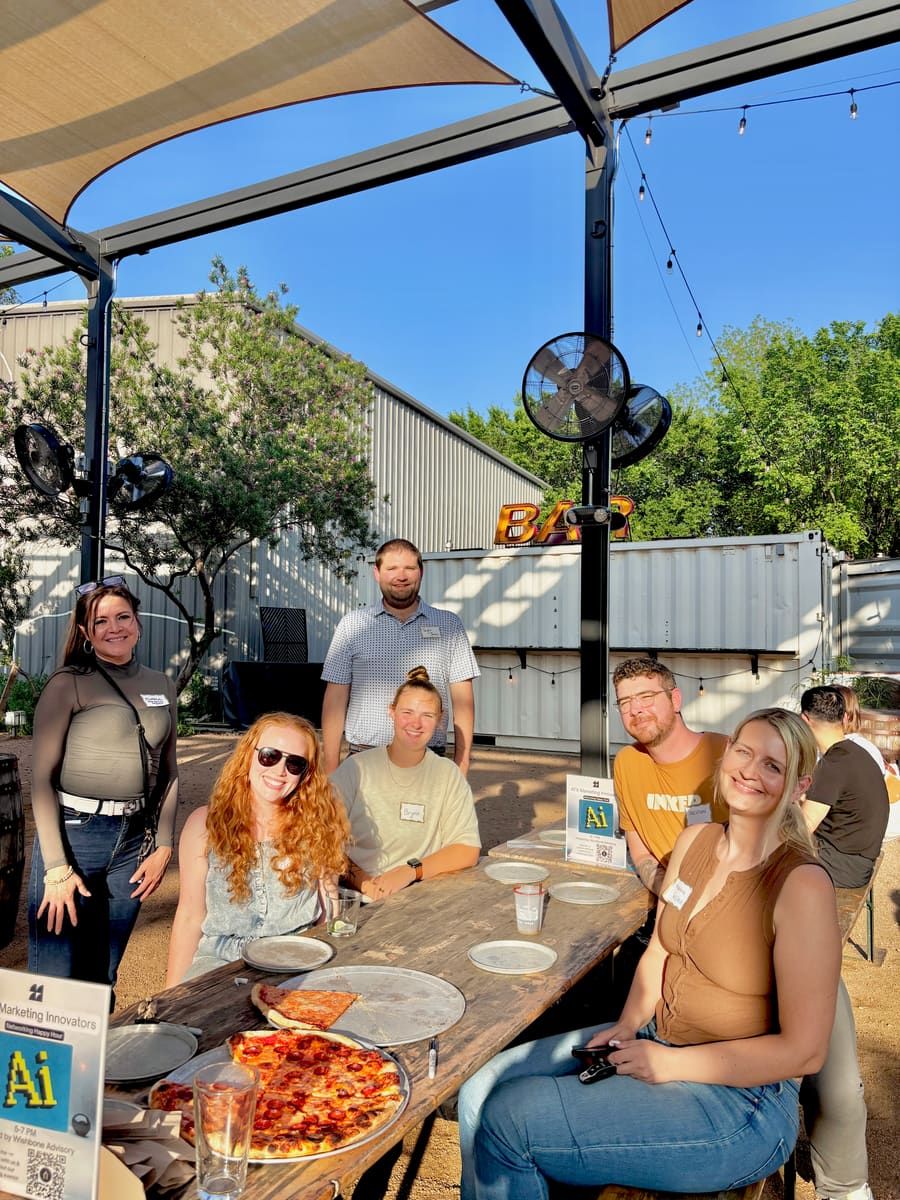 Candid moment from an Austin event